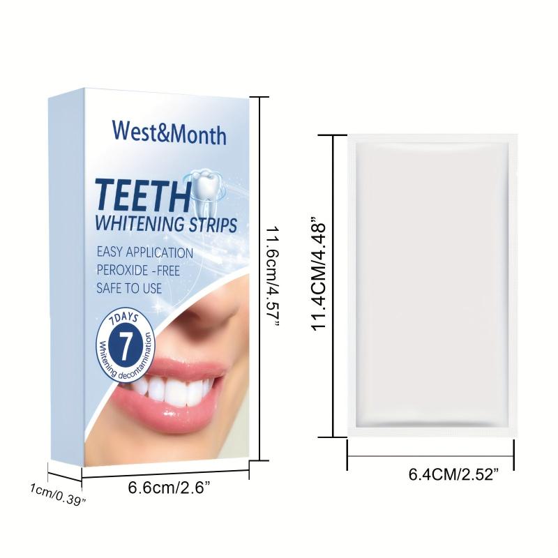 Teeth Whitening Strips Non Sensitive - Brightening Tooth Bleaching Strips