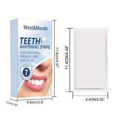 Teeth Whitening Strips Non Sensitive - Brightening Tooth Bleaching Strips