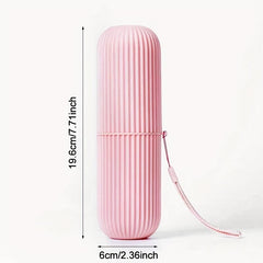 Travel Toothbrush Cup Holder Storage Case Organizer
