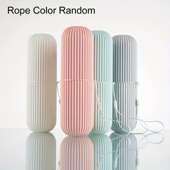 Travel Toothbrush Cup Holder Storage Case Organizer