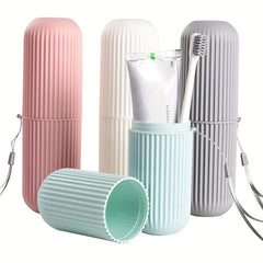 Travel Toothbrush Cup Holder Storage Case Organizer