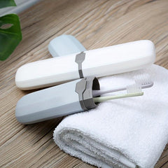 Portable Travel Toothbrush Storage Container Box with Gargle Cup