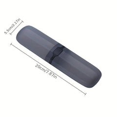 Portable Travel Toothbrush Storage Container Box with Gargle Cup