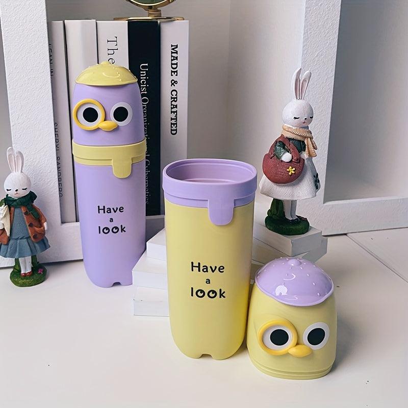 1pc Cartoon Travel Toothbrush Storage Container Box