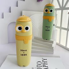 1pc Cartoon Travel Toothbrush Storage Container Box