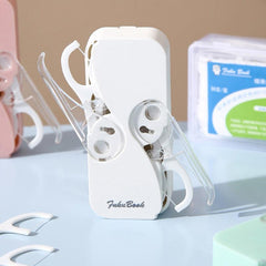 Mini Portable Dental Floss Case Automatic Pop Up Floss Storage Box