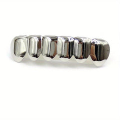 Golden Silvery Teeth Grillz Top Bottom for Hip Hop Rapper