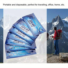 10 Pcs Disposable Deep Cleaning Teeth Wipes Finger Toothbrush