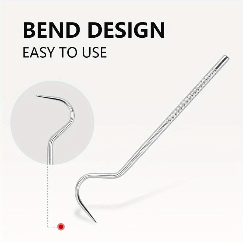 Reusable Metal Toothpick Floss Pick Kit with Keychain Holder