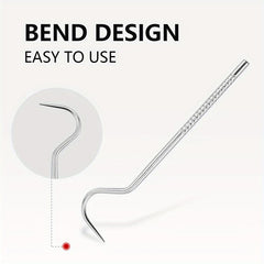 Reusable Metal Toothpick Floss Pick Kit with Keychain Holder
