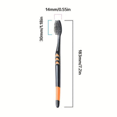 10 Pc Bamboo Charcoal Toothbrush Family Pack