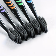 10 Pc Bamboo Charcoal Toothbrush Family Pack