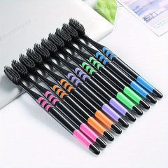 10 Pc Bamboo Charcoal Toothbrush Family Pack