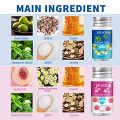 30pcs Fruit Mouthwash Tablets Deep Cleansing Teeth Refreshing Oral Care