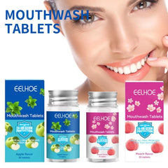 30pcs Fruit Mouthwash Tablets Deep Cleansing Teeth Refreshing Oral Care