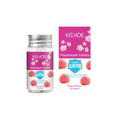 30pcs Fruit Mouthwash Tablets Deep Cleansing Teeth Refreshing Oral Care