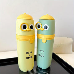 1pc Cartoon Travel Toothbrush Storage Box Holder with Gargle Cup