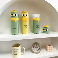 1pc Cartoon Travel Toothbrush Storage Box Holder with Gargle Cup