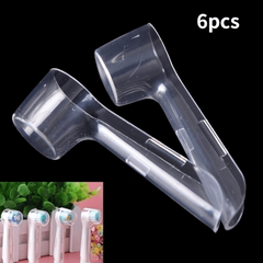 6pcs Transparent Toothbrush Head Cover Case Storage Box ToothBrush Protector Cap