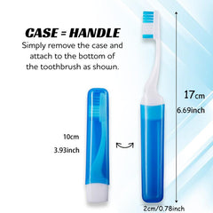Travel Folding Toothbrush Ultra Fine Soft Business Travel Toothbrush