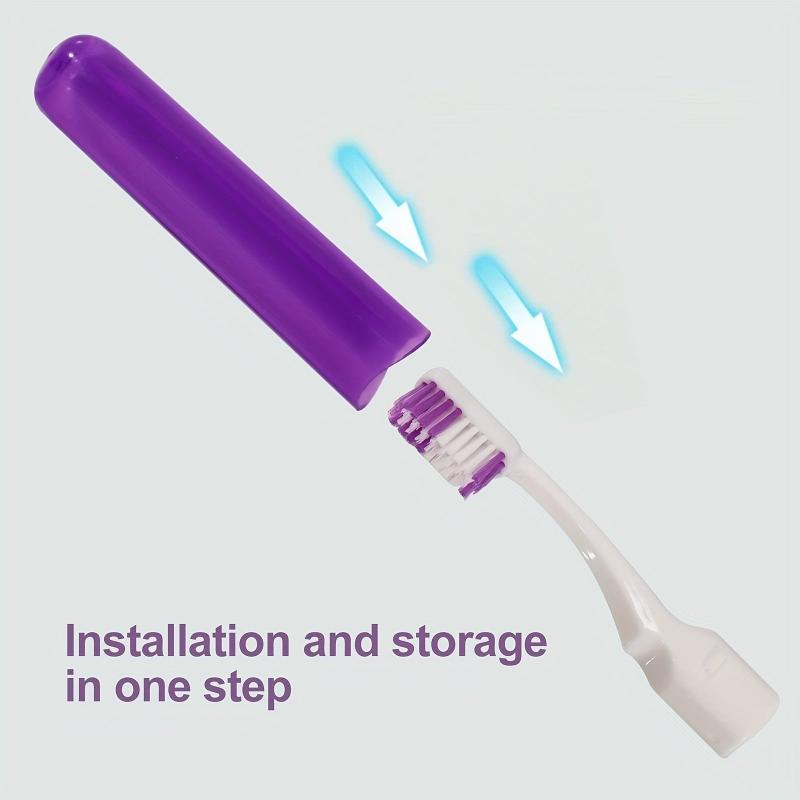 Travel Folding Toothbrush Ultra Fine Soft Business Travel Toothbrush