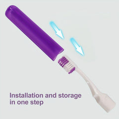 Travel Folding Toothbrush Ultra Fine Soft Business Travel Toothbrush