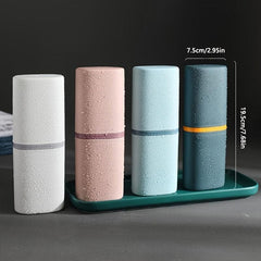 Portable Toothbrush Storage Box Gargle Cup