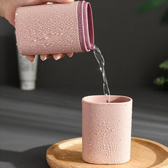 Portable Toothbrush Storage Box Gargle Cup