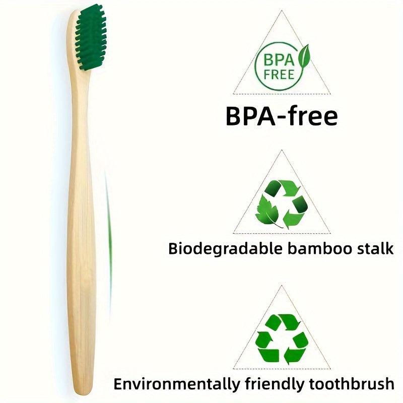 Bamboo Toothbrush for Deep Cleaning Oral Care at Home
