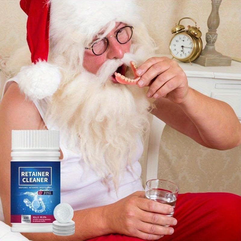 Retainer Cleaner Tablets Removes Stain Odor For Dentures Retainers Night Guards