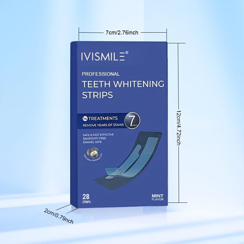 Charcoal Teeth Whitening Strips Home Use Non Slip Peroxide Oral Hygiene Care