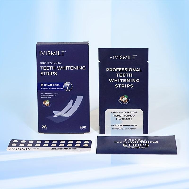 Charcoal Teeth Whitening Strips Home Use Non Slip Peroxide Oral Hygiene Care
