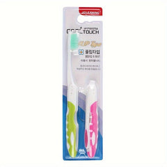 2pcs Foldable Travel Toothbrush Soft Bristles Oral Care for Adults Dai