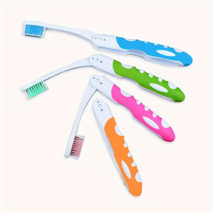 2pcs Foldable Travel Toothbrush Soft Bristles Oral Care for Adults Dai