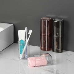 Travel Toothbrush Storage Container Box Toothpaste Holder Gargle Cup