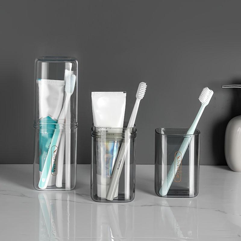 Travel Toothbrush Storage Container Box Toothpaste Holder Gargle Cup