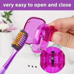 4 Pack Toothbrush Head Cover Case Storage Box for Travel and Daily Use