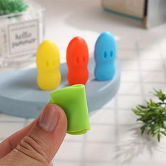 4pcs Silicone Toothbrush Head Cover Case Storage Box