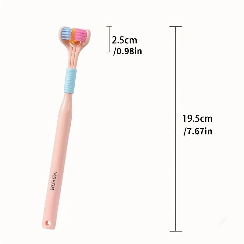 Macaron Adult 3D Toothbrush, U-Shaped Tooth Guard, Tongue Coating Scraper