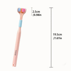 Macaron Adult 3D Toothbrush, U-Shaped Tooth Guard, Tongue Coating Scraper