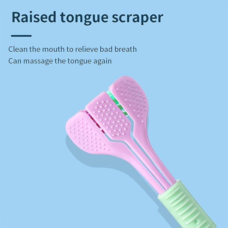 Macaron Adult 3D Toothbrush, U-Shaped Tooth Guard, Tongue Coating Scraper