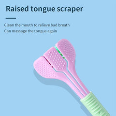 Macaron Adult 3D Toothbrush, U-Shaped Tooth Guard, Tongue Coating Scraper