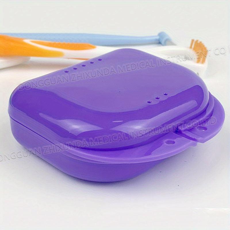 Denture Aligner Case & Mouthguard Box Holder - False Teeth Storage Container