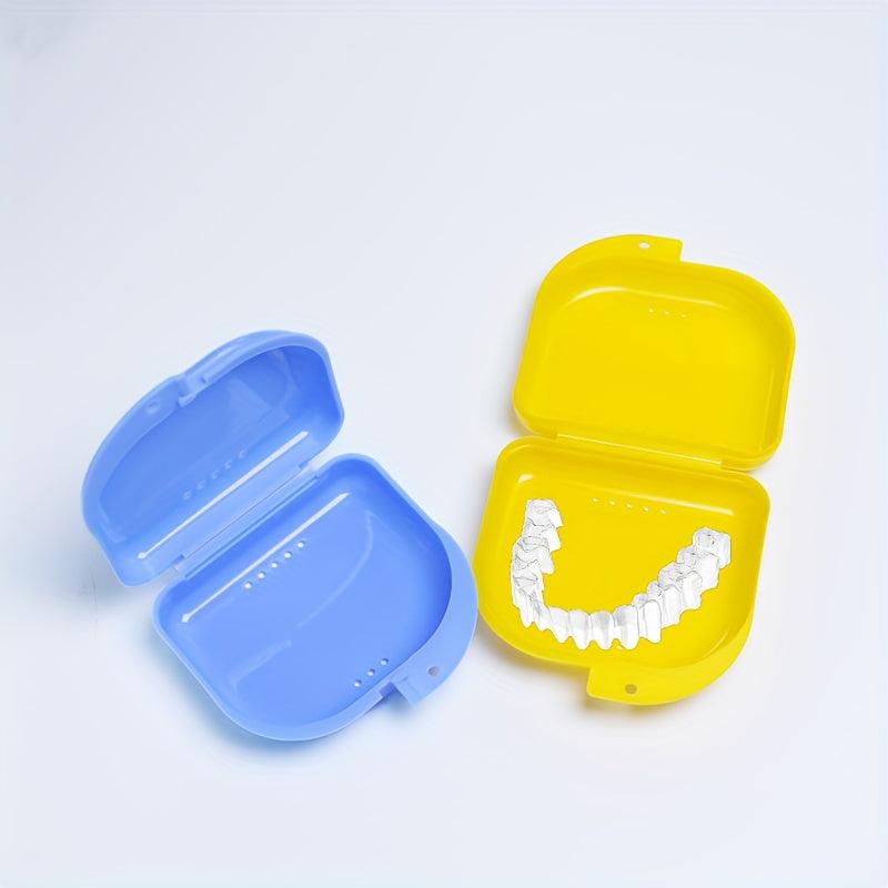 Denture Aligner Case & Mouthguard Box Holder - False Teeth Storage Container