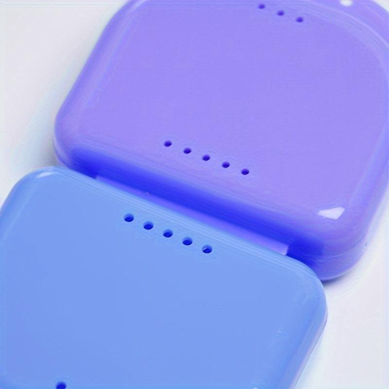 Denture Aligner Case & Mouthguard Box Holder - False Teeth Storage Container