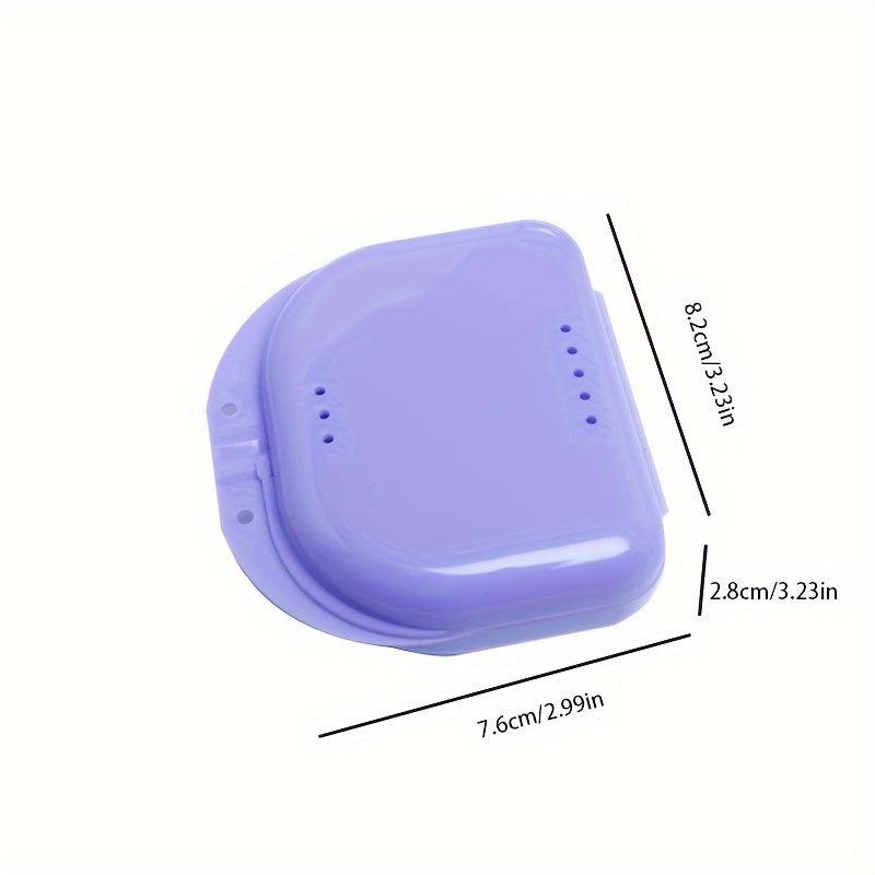 Denture Aligner Case & Mouthguard Box Holder - False Teeth Storage Container