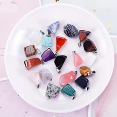 Natural Irregular Stones DIY Necklace Jewelry 10pcs