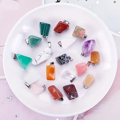 Natural Irregular Stones DIY Necklace Jewelry 10pcs