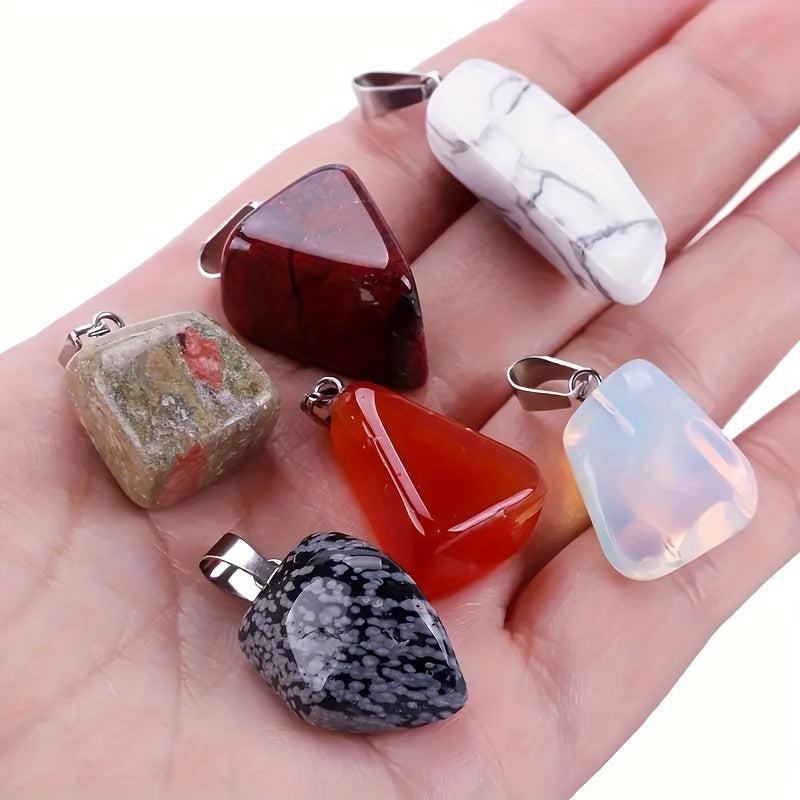 Natural Irregular Stones DIY Necklace Jewelry 10pcs