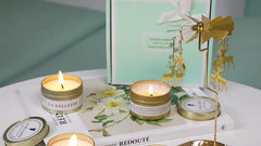 Smoke Fragrance Soy Wax Metal Cans Lavender Christmas Scented Candles